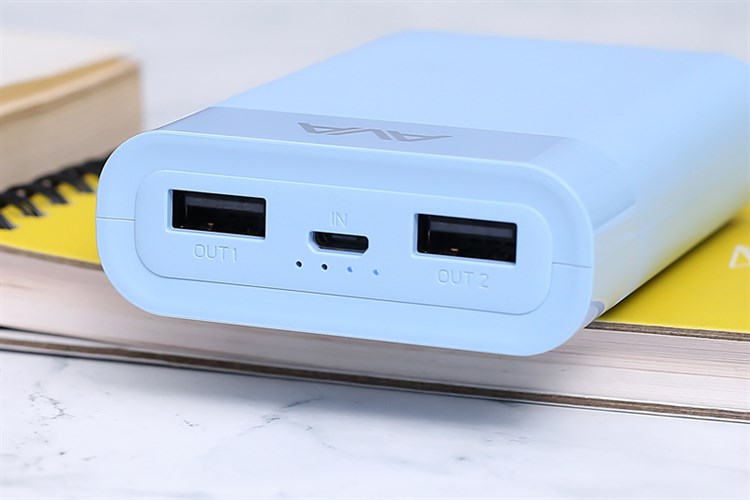 Pin sạc dự phòng 7.500 mAh 10W AVA LJ JP195 Màu Xanh Dương