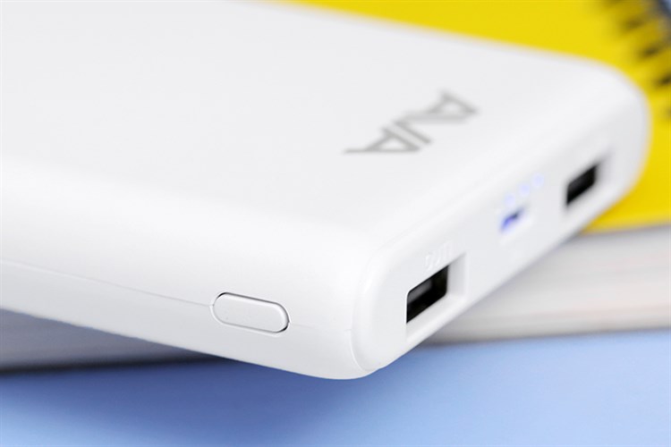 Pin sạc dự phòng Polymer 10.000 mAh 10W AVA PJ JP196 Màu Trắng