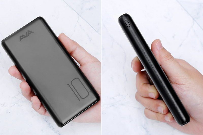 Pin sạc dự phòng Polymer 10.000 mAh 10W AVA PJ JP196 Màu Đen