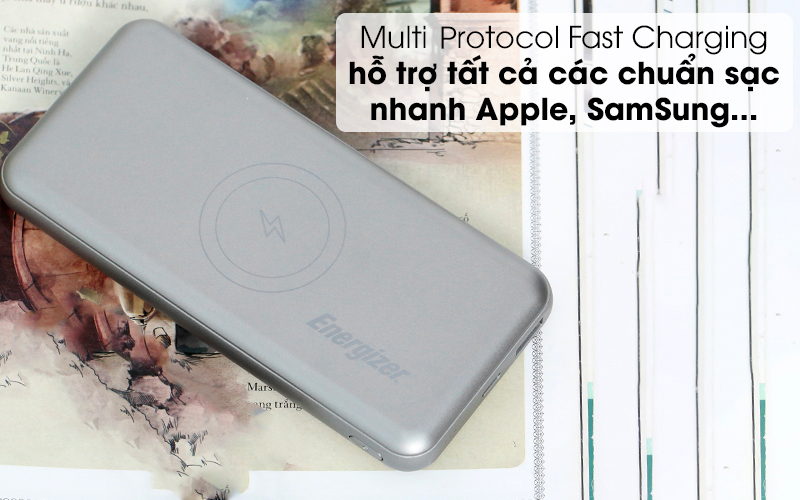 Pin sạc dự phòng không dây Polymer 10.000 mAh Type C - Công nghệ