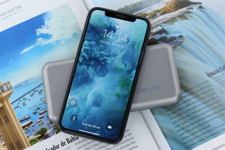 Pin sạc dự phòng không dây Polymer 10.000 mAh Type C PD QC3.0 Energizer QE10007PQ Màu Xám