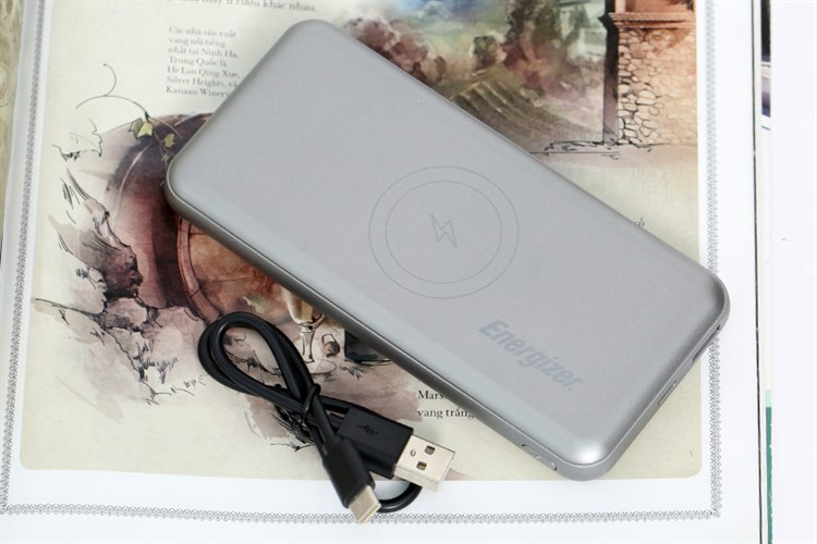 Pin sạc dự phòng không dây Polymer 10.000 mAh Type C PD QC3.0 Energizer QE10007PQ Màu Xám