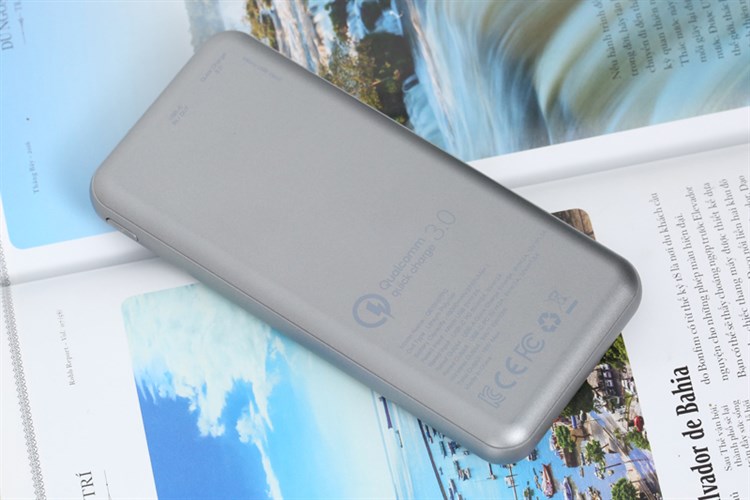 Pin sạc dự phòng không dây Polymer 10.000 mAh Type C PD QC3.0 Energizer QE10007PQ Màu Xám