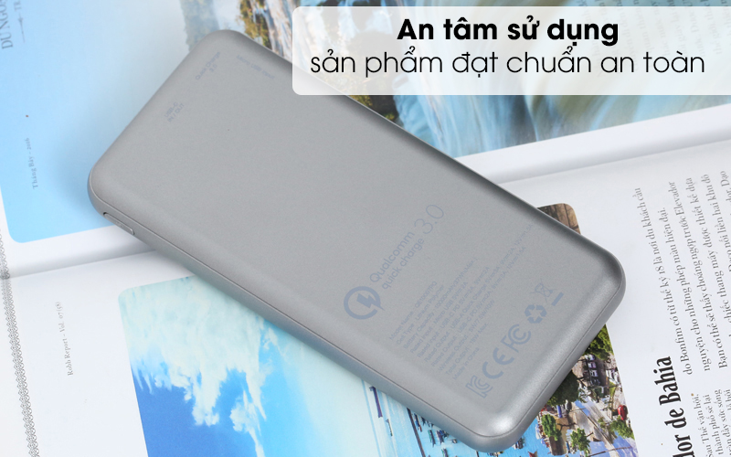 An toàn khi sử dụng - Pin sạc dự phòng không dây Polymer 10.000 mAh Type C PD QC3.0 Energizer QE10007PQ Xám