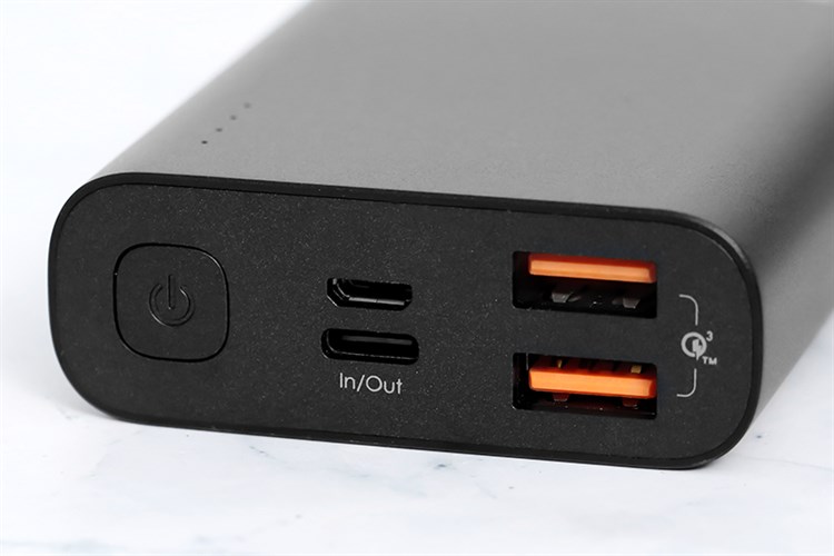 Pin sạc dự phòng Polymer 10.000 mAh Type C PD QC3.0 AUKEY PB-XD12 Màu Đen