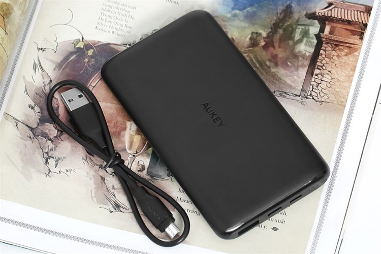 Pin sạc dự phòng Polymer 10.000 mAh Type C AUKEY PB-XN10 Màu Đen