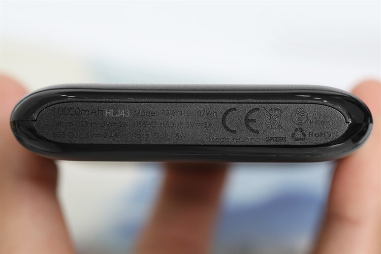 Pin sạc dự phòng Polymer 10.000 mAh Type C AUKEY PB-XN10 Màu Đen