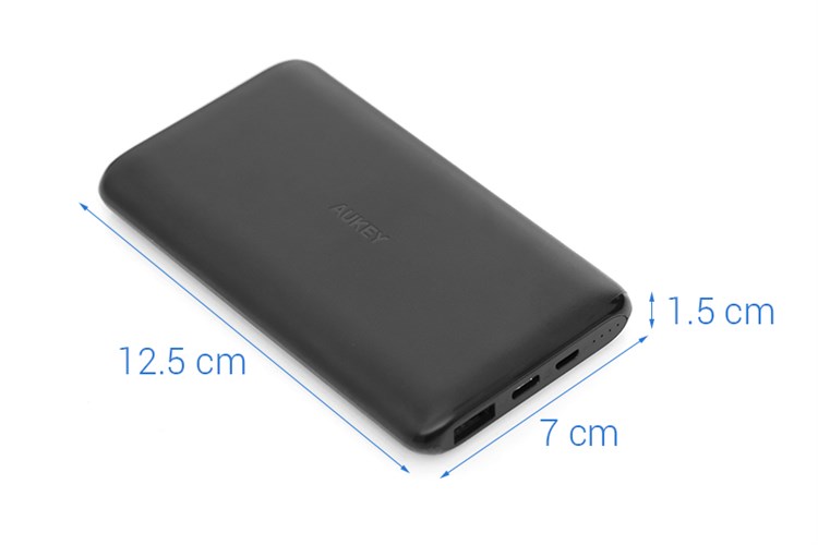 Pin sạc dự phòng Polymer 10.000 mAh Type C AUKEY PB-XN10 Màu Đen
