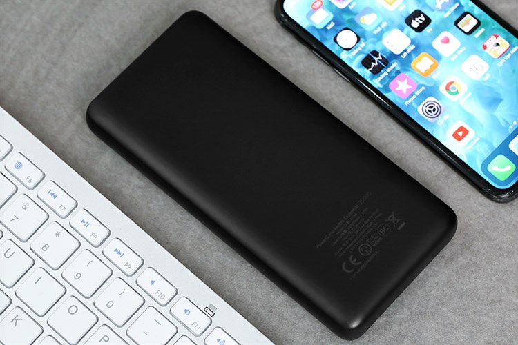 Pin sạc dự phòng Polymer 20.000 mAh Type C Anker PowerCore Metro Essential A1268 Màu Đen