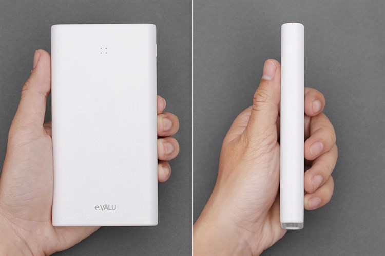 Pin sạc dự phòng Polymer 10.000 mAh Lightning 12W eValu PJ JP189SL Màu Trắng