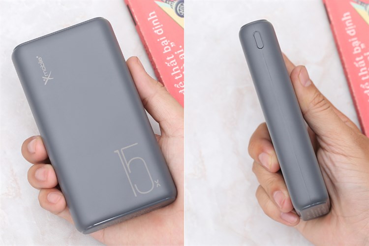 Pin sạc dự phòng Polymer 15.000 mAh Type C 12W Xmobile PJ JP200 Màu Xám