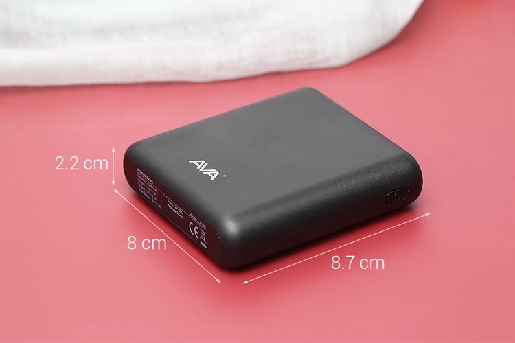 Pin sạc dự phòng 10.000 mAh 10.5W AVA LA Y65 Màu Đen