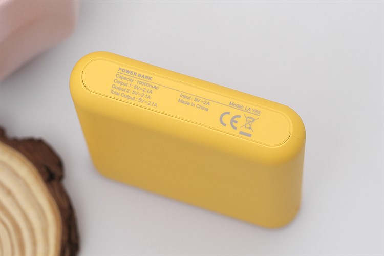 Pin sạc dự phòng 10.000 mAh 10.5W AVA LA Y65 Màu Vàng