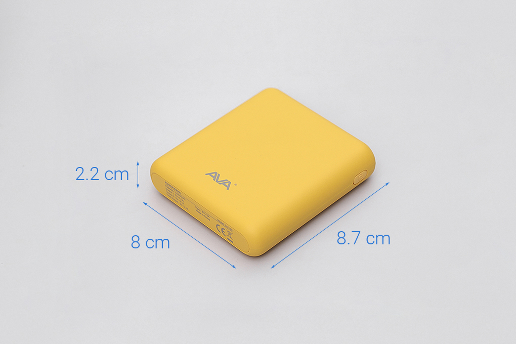 Pin sạc dự phòng 10.000 mAh 10.5W AVA LA Y65 Màu Vàng