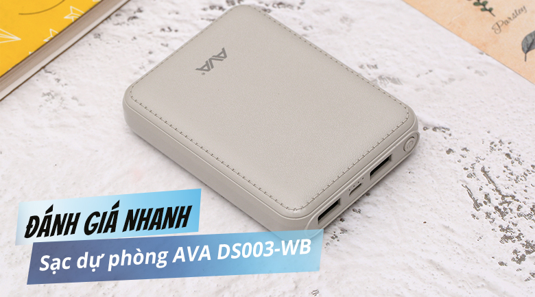 Pin sạc dự phòng 10.000 mAh AVA DS003-WB