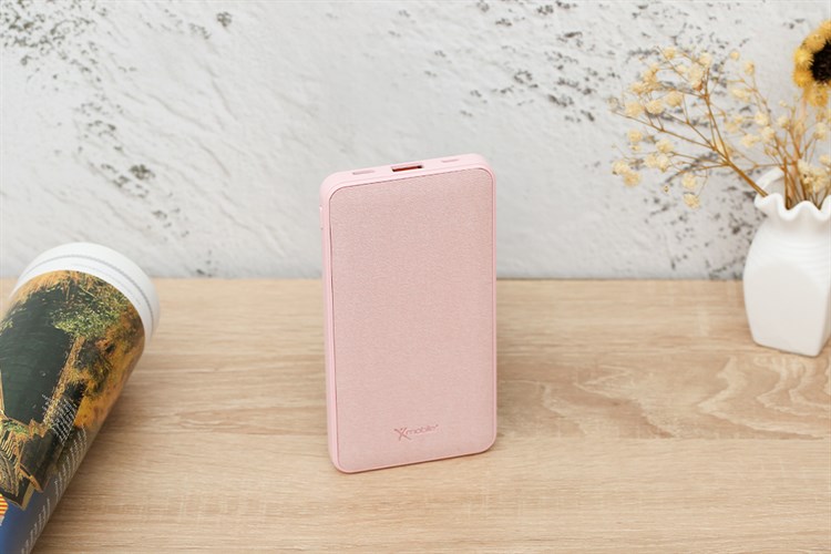 Pin sạc dự phòng Polymer 10.000 mAh Type C PD QC3.0 18W Xmobile P68D Màu Hồng