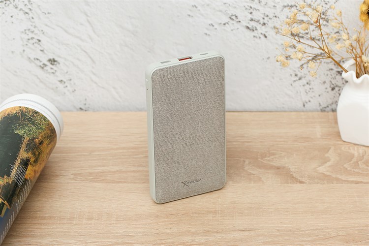 Pin sạc dự phòng Polymer 10.000 mAh Type C PD QC3.0 18W Xmobile P68D Màu Xám