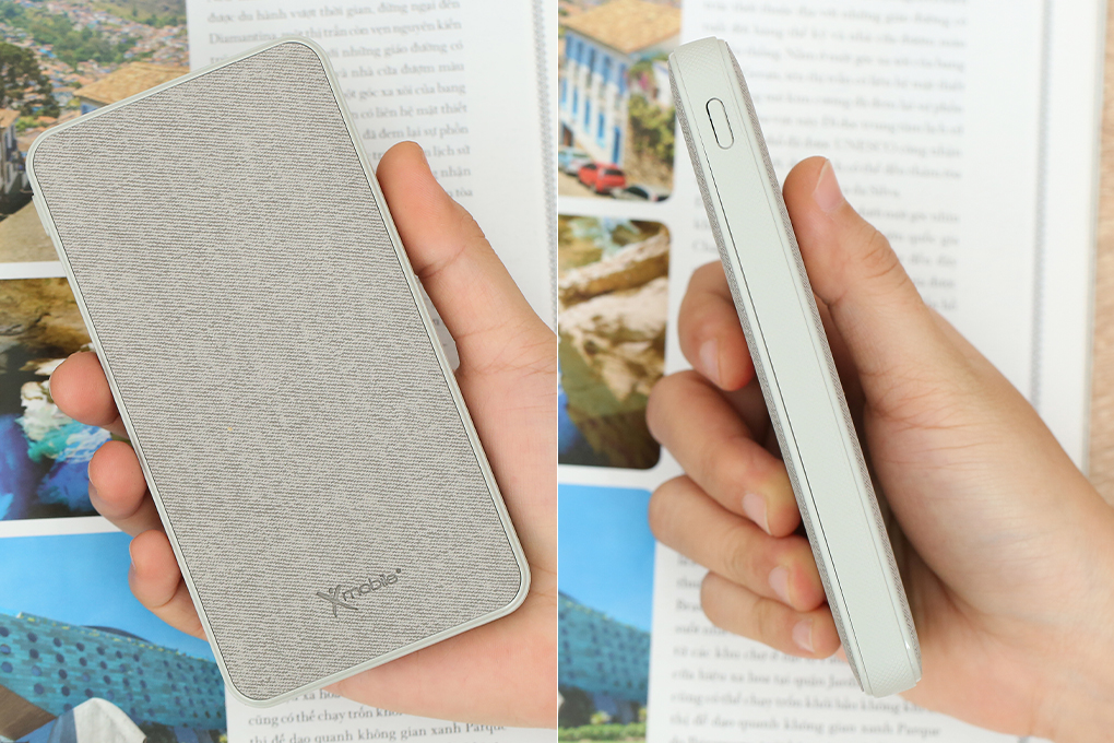 Pin sạc dự phòng Polymer 10.000 mAh Type C PD QC3.0 18W Xmobile P68D Màu Xám