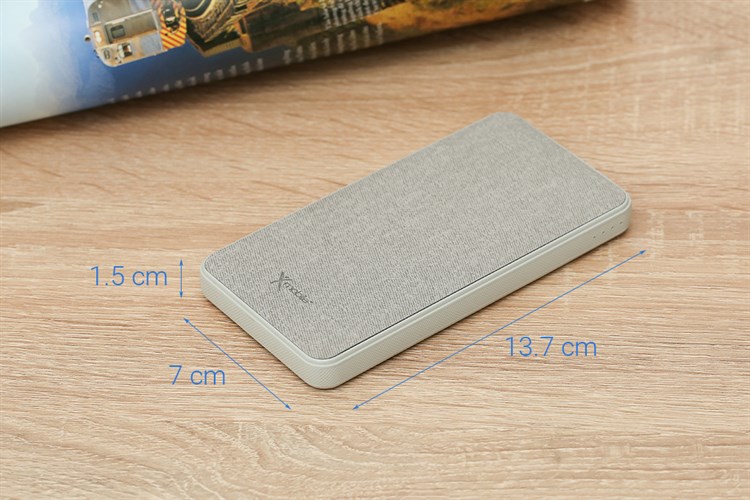 Pin sạc dự phòng Polymer 10.000 mAh Type C PD QC3.0 18W Xmobile P68D Màu Xám
