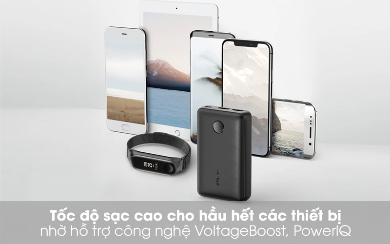 Pin sạc dự phòng 10.000mAh Anker PowerCore Select A1223 Đen - Sạc an toàn, hiệu quả