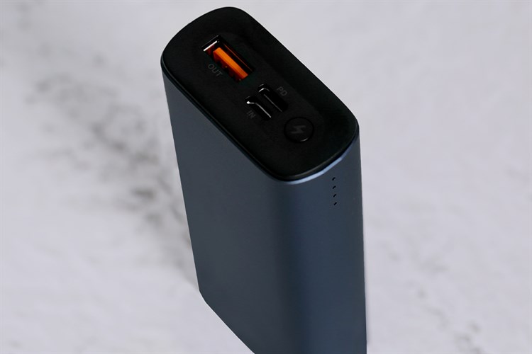Pin sạc dự phòng Polymer 10.000 mAh Type C PD QC3.0 18W Xmobile PowerSlim PJ JP213 Màu Xanh Navy