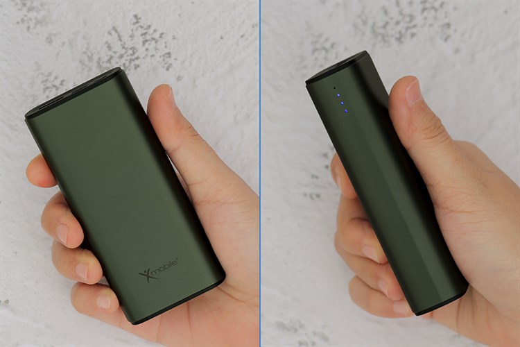 Pin sạc dự phòng Polymer 10.000 mAh Type C PD QC3.0 18W Xmobile PowerSlim PJ JP213 Màu Xanh rêu