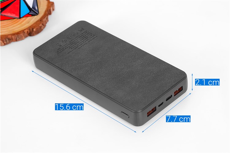 Pin sạc dự phòng Polymer 20.000 mAh Type C PD QC3.0 18W Xmobile PowerBox P69D Màu Đen