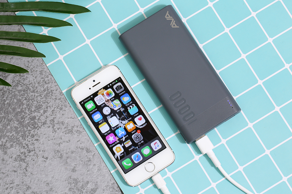 Pin sạc dự phòng Polymer 10.000 mAh AVA PJ JP207 Màu Xám