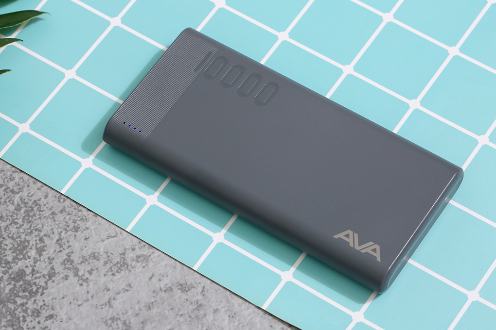 Pin sạc dự phòng Polymer 10.000 mAh AVA PJ JP207 Màu Xám