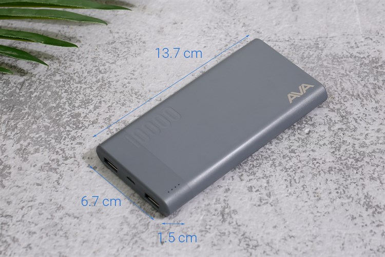Pin sạc dự phòng Polymer 10.000 mAh AVA PJ JP207
