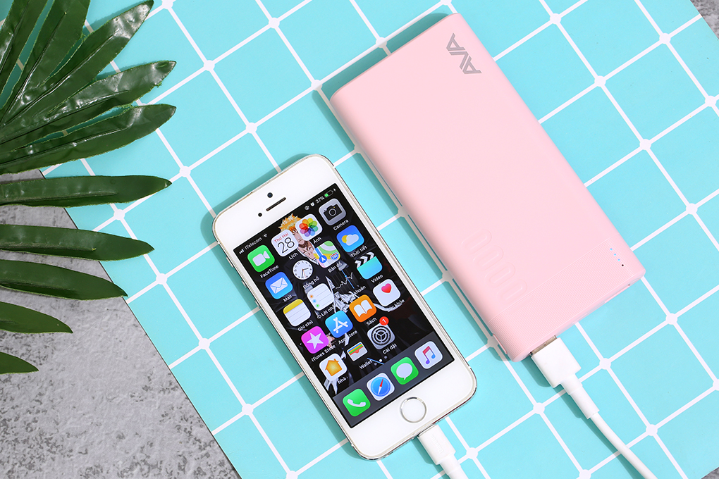 Pin sạc dự phòng Polymer 10.000 mAh AVA PJ JP207 Màu Hồng