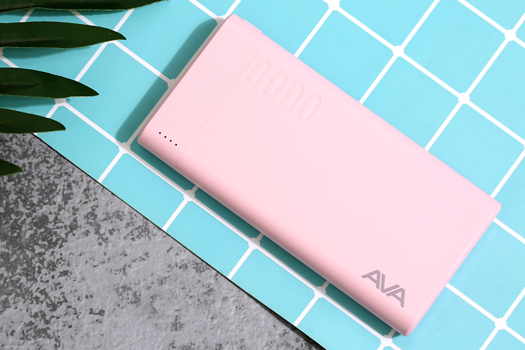 Pin sạc dự phòng Polymer 10.000 mAh AVA PJ JP207 Màu Hồng