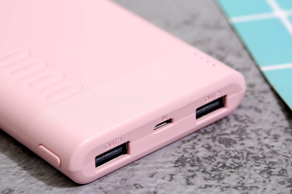 Pin sạc dự phòng Polymer 10.000 mAh AVA PJ JP207 Màu Hồng