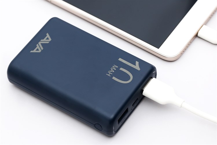 Pin sạc dự phòng Polymer 10.000 mAh AVA PJ JP191S Màu Xanh Navy