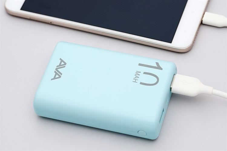 Pin sạc dự phòng Polymer 10.000 mAh AVA PJ JP191S Màu Xanh ngọc