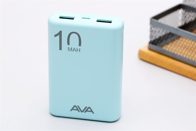 Pin sạc dự phòng Polymer 10.000 mAh AVA PJ JP191S Màu Xanh ngọc