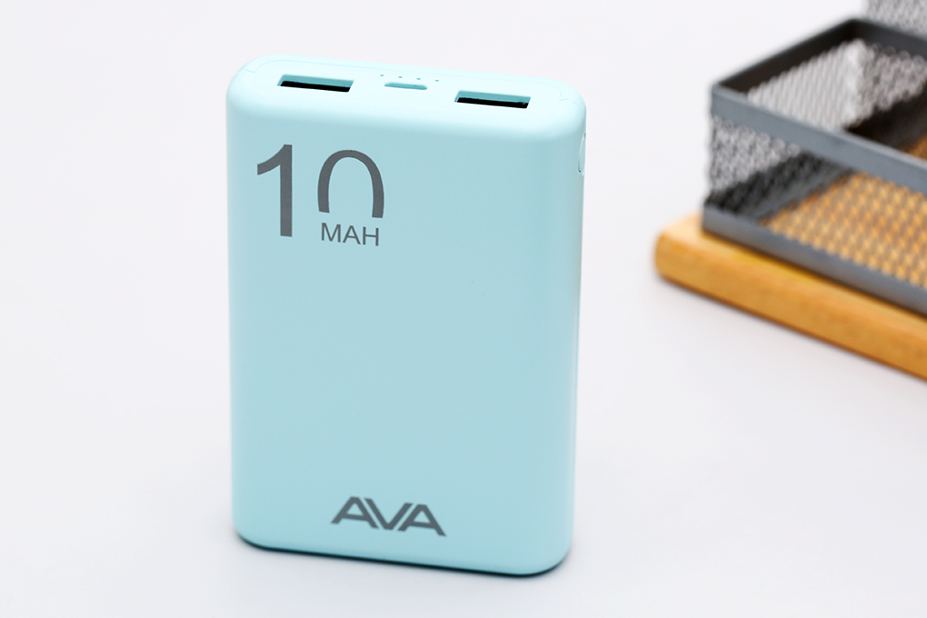 Pin sạc dự phòng Polymer 10.000 mAh AVA PJ JP191S Màu Xanh ngọc
