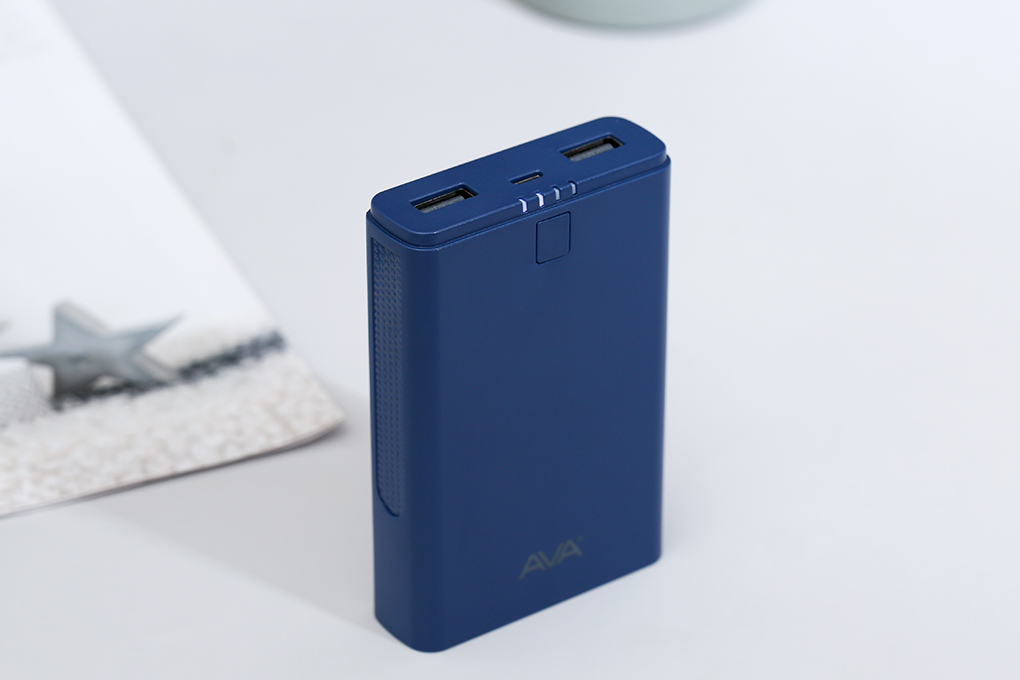Pin sạc dự phòng 7500 mAh 10.5W AVA DS630 Màu Xanh Navy