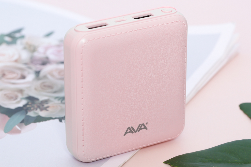 Pin sạc dự phòng 7500 mAh 10W AVA DS004 Màu Hồng