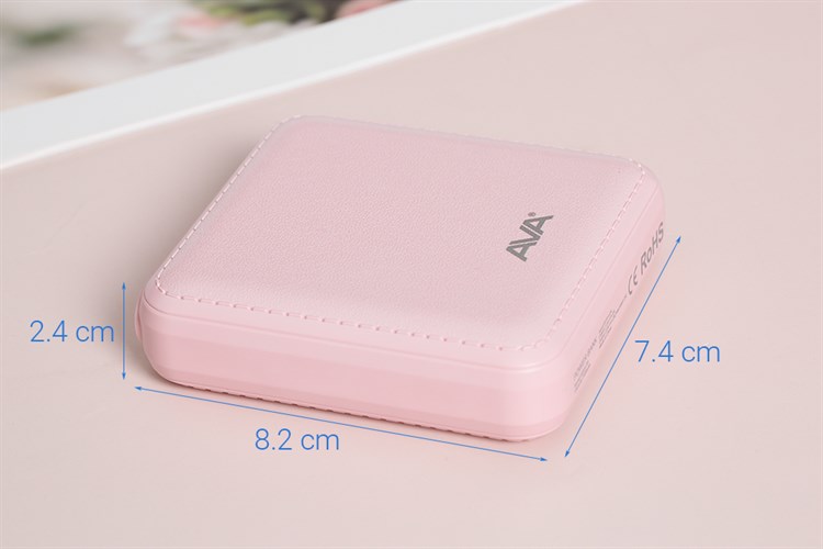 Pin sạc dự phòng 7500 mAh 10W AVA DS004 Màu Hồng