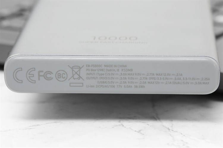 Pin sạc dự phòng Polymer 10.000 mAh Type C PD 25W Samsung EB-P3300 Màu Xám