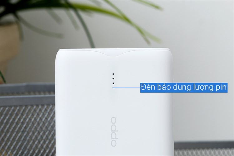 Pin sạc dự phòng Polymer 10.000 mAh Type C PD QC3.0 18W OPPO PBT02 Màu Trắng