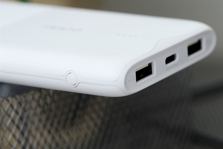 Pin sạc dự phòng Polymer 10.000 mAh Type C PD QC3.0 18W OPPO PBT02 Màu Trắng