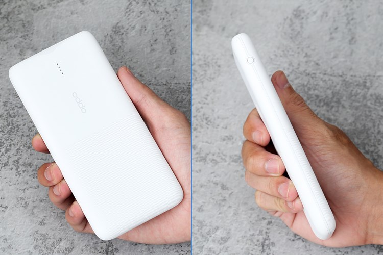 Pin sạc dự phòng Polymer 10.000 mAh Type C PD QC3.0 18W OPPO PBT02 Màu Trắng
