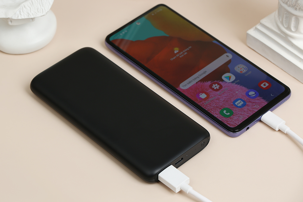 Pin sạc dự phòng Polymer 10.000 mAh Type C PD QC3.0 VOOC 30W OPPO PBV02 Màu Đen