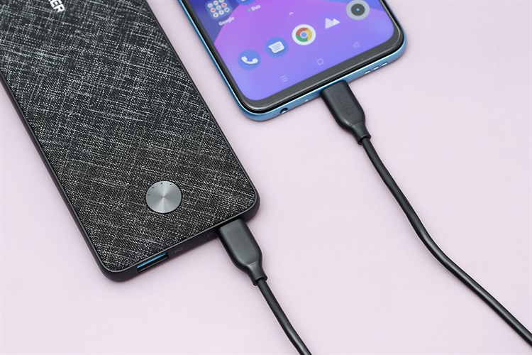 Pin sạc dự phòng Polymer 10.000 mAh Type C PD Anker PowerCore Slim A1231 Màu Đen