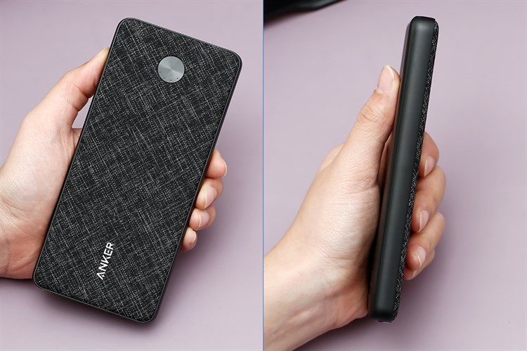 Pin sạc dự phòng Polymer 10.000 mAh Type C PD Anker PowerCore Slim A1231 Màu Đen