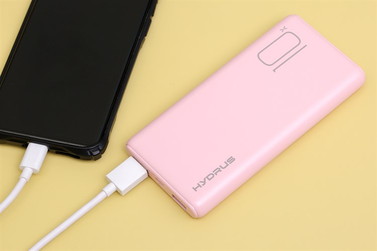 Pin sạc dự phòng Polymer 10.000 mAh 10W Hydrus PJ JP196 Màu Hồng