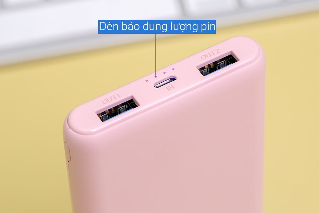 Pin sạc dự phòng Polymer 10.000 mAh 10W Hydrus PJ JP196 Màu Hồng
