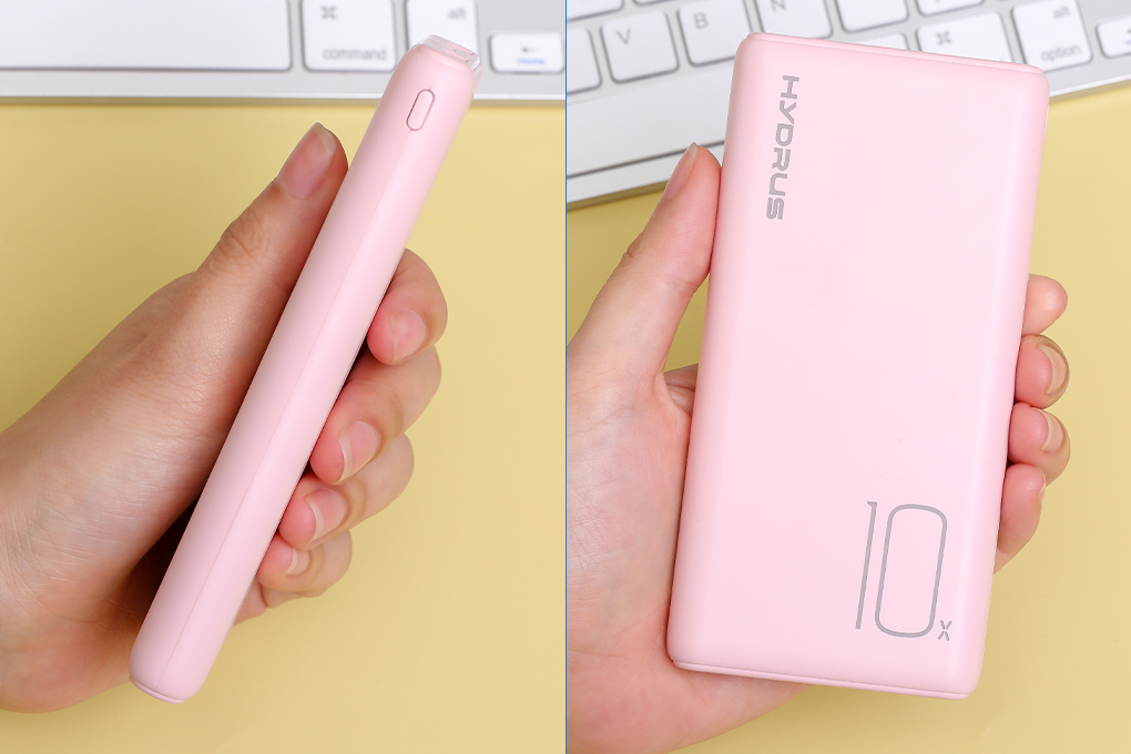 Pin sạc dự phòng Polymer 10.000 mAh 10W Hydrus PJ JP196 Màu Hồng
